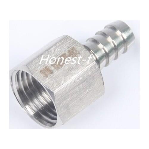 LTWFITTING Bar Production Stainless Steel 316 Barb Fitting Coupler 3/8" Hose ID x 1/2" Female NPT Air Fuel Water