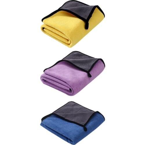 New Absorbent Towels for Dogs Cats Fashion Bath Towel Fiber Quick-drying Bath Towel Car Wiping Cloth Pet Supplies