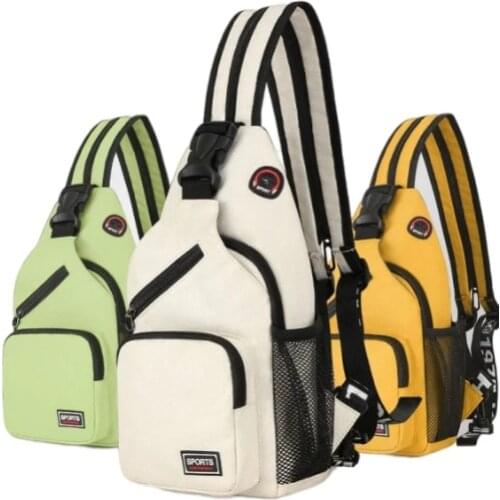 New Trendy Women Small Backpack 2021 Casual Girls Chest Bag with Earphone Hole Female Storage Bag Multi-Functional Messenger Bag