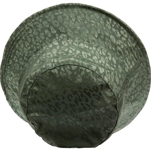 Панам bucket hat New autumn jacquard hat lady embroidery simple outdoor sunshade hat with leopard print fisherman hat basin hat