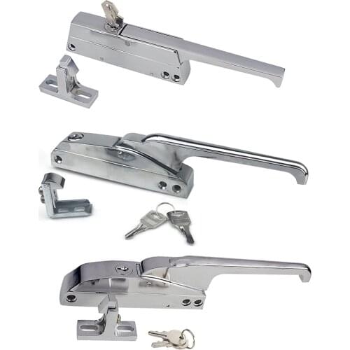 Side-Mounted Freezer Oven Door Handle Cold Storage Knob Lock Latch Hardware Pull Part Industrial Hinge Plant
