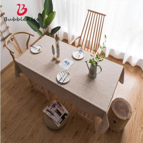Bubble Kiss Tablecloth For Table Japanese Korean Rectangular Embroidery Lattice Home Decor Accessories Anti-Stain Table Cover
