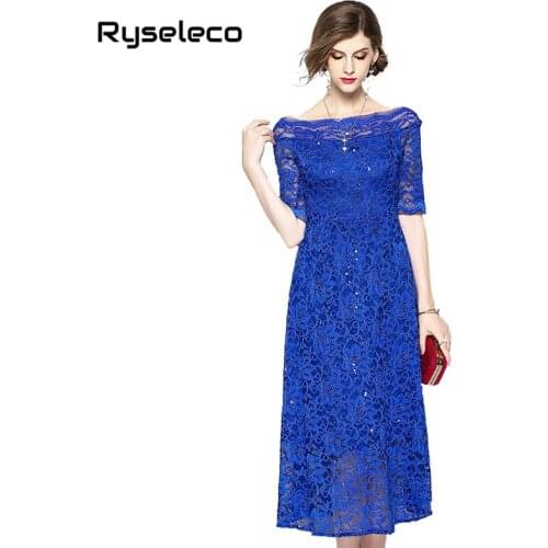 Ryseleco Off-the-shoulder Summer Dresses