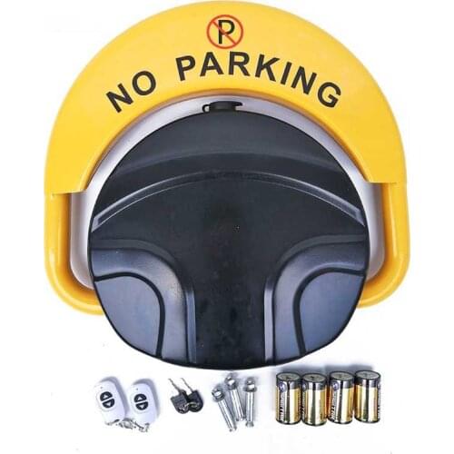 With automatic sensor with 2 remote folding safety parking lock barrier guard column with lock and bolt (excluding battery)
