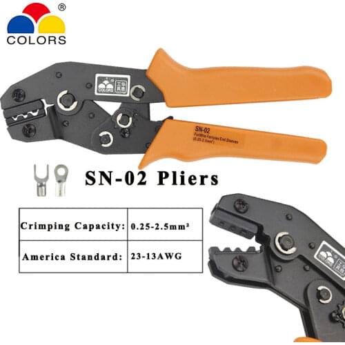 SN-02 non insulation terminals MINI EUROP STYLE crimping tool crimping plier Insulated terminals multi tool tools hands