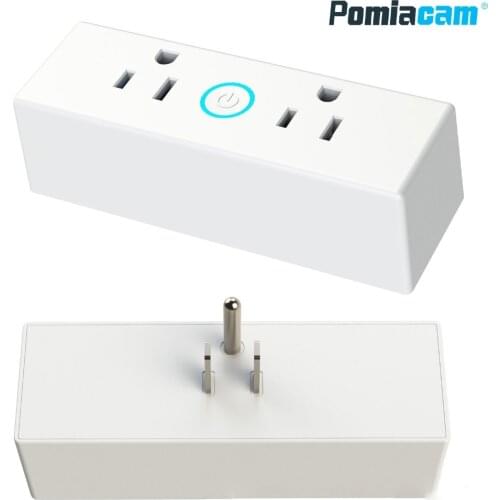 ST20 One divided into two , 2 DC output socket US plug wifi app timing plug ALEXA voice US standard smart socket United States