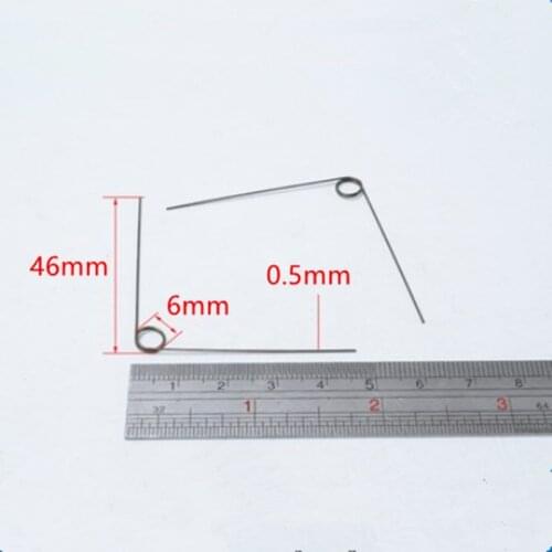 Steel Small Torsion Spring 0.5 Wire D Outside Diameter 6mm 80 degree Torsional Spring 20pcs
