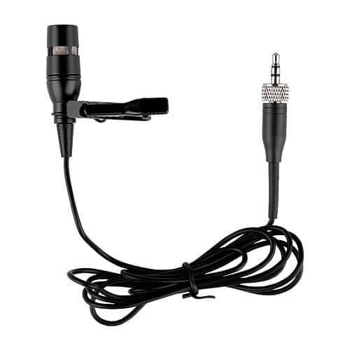 Standard Bolymic Lapel Collar Tie Clip On Lavalier Condenser Microphone for Sennheiser Wireless Beltpack Transmitters