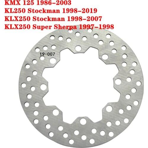 Motorcycle Rear Brake Disc Rotor For Kawasaki KMX125 1986-2003 KL250 Stockman Super Sherpa 1997-2019 KLX250 Stockman 1998-2007