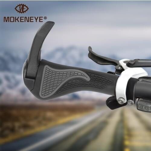 1 Pair Bicycle Frosting Grip Ergonomic Bike Handlebar Rubber Aluminium Cycling Durable Anti-slip Mountain Bicycle Accessories