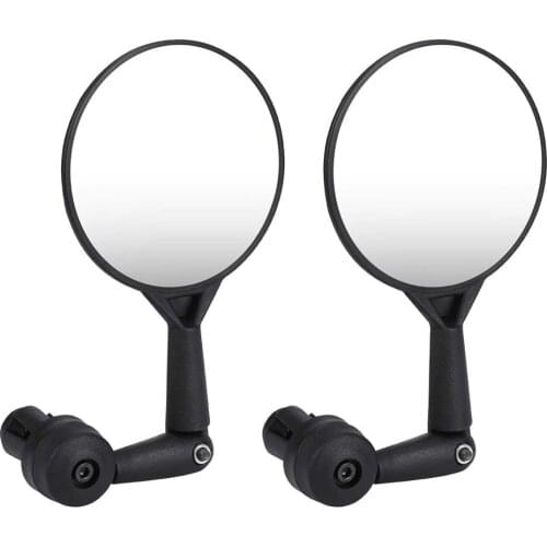 2pcs Bicycle Mirror 360 Adjustable Flexible Bicycle Mirror Cycling Rear View Convex Mountain Bike Handlebar Rearview Mirror