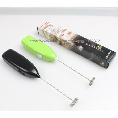 500pcs Mini Handle Electric Mixer Stirrer Kitchen Coffee Milk Cream Foamer Egg Beater Whisk Mixer Froth Shak Free Shipping