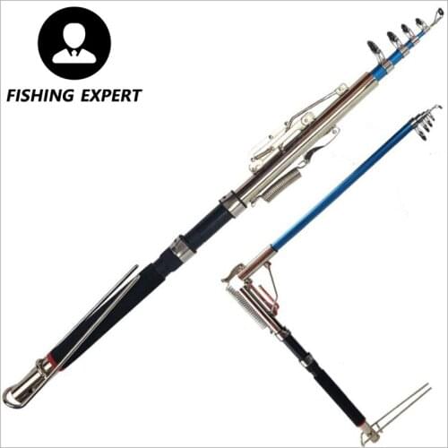 Automatic Fishing Device Spring Rod Super Hard Adjustable Sea Rod Hard FRP Tackle Offshore Angling Kastking Squid Jigging Rods