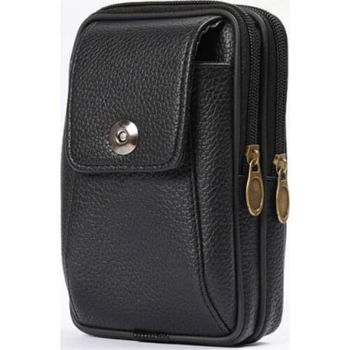 BISIGORO Wear-resistant PU HOT SALE outdoor small wallet fanny pack Multi-function phone coin waist bag vintage on the belt