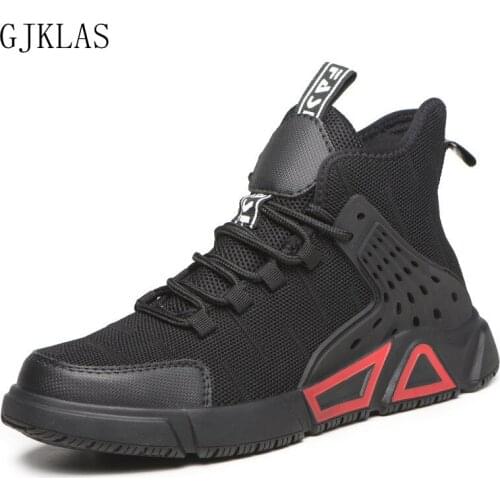 Breathable Mesh Work Safety Shoes Steel Toe Boots Protective Working Shoes Man Safety Boots Anti Skid Anti Puncture Trainers