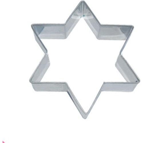 Hot Hexagon Stainless Steel Cookie Cutter Thickness Fruit Cutting Die Cupcake Stamp Mold Kitchen Geometry Shape Baking Tools