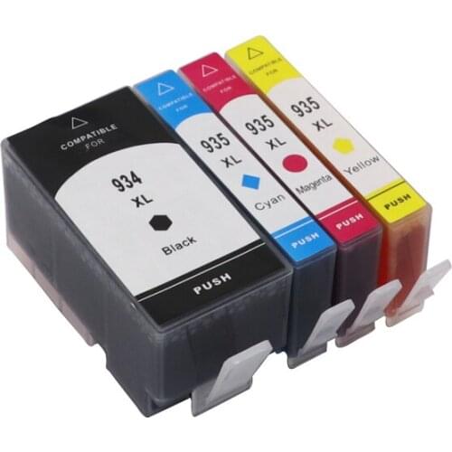 4pcs Ink Cartridge for HP934 for HP935 934XL for HP 934 Compatible for HP Officejet pro 6230 6830 6835 6812 6815 6820 printer
