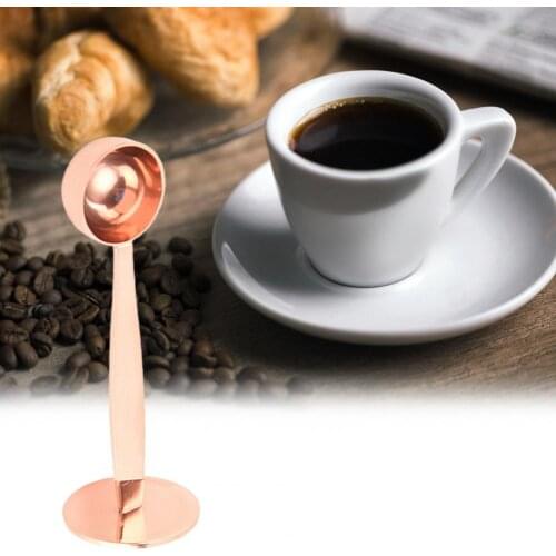 Coffee Scoop 2 in 1 Food Grade Stainless Steel Multi Function Coffee Tamping Measuring Scoop