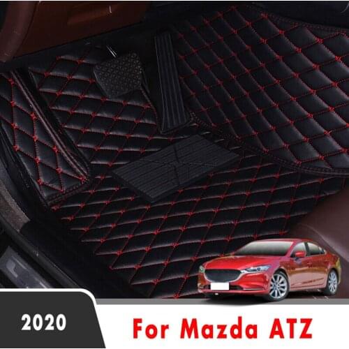 Carpets For Mazda ATZ 2020 Car Floor Mats Leather Anti Dirty Parts Custom Auto Interiors Accessories Waterproof Protect Rugs