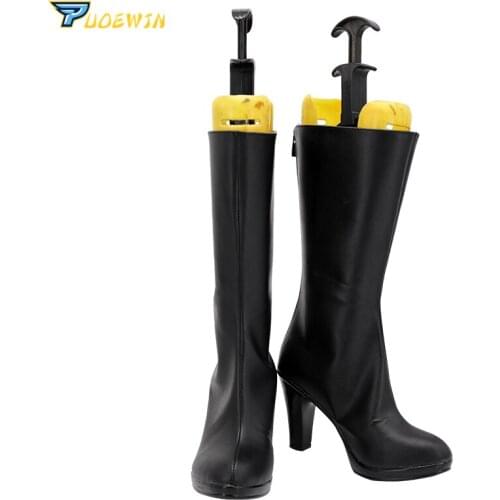 LOL 2020 KDA K/DA KaiSa Kaisa Black Shoes Cosplay Long Boots