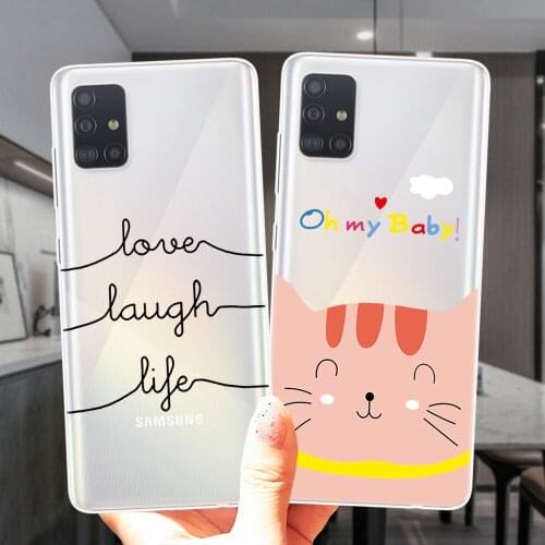 Love Laugh Life Cute Oh My Baby Lover Silicone Case Cover For Samsung A51 A71 A21S A01 A10 A11 A20 A30 A31 A40 A41 A50 A60 A70