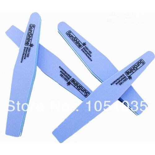 Good Quality 100/180 grits Diamond Style Sponge Nail File Art Manicure Kits 50 Pcs/Lot Sunshine Buffer (Assorted Colors)