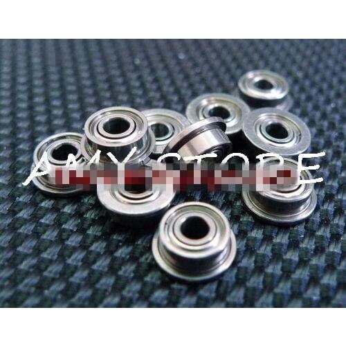[10PCS] F681xzz (1.5x4x2mm) Metal FLANGE Shielded Ball Bearing Bearings F681x-2z