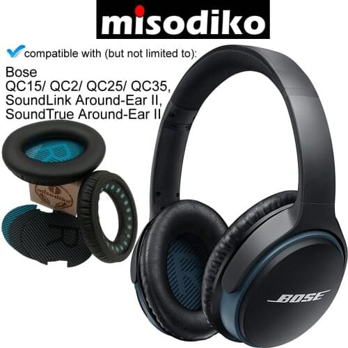 Misodiko Replacement Ear Pads Cushion Kits for Bose QuietComfort QC35 QC25 QC2 QC15, SoundTrue, AE2 AE2i AE2w Headphones Earpads