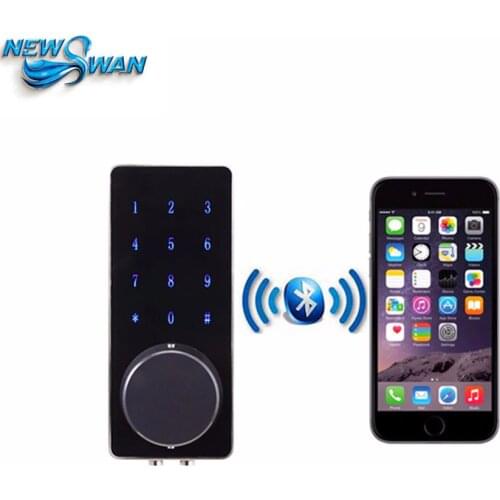 Mobile Bluetooth Locks Deadbolt Entrance Smart Electronic Digital Door Lock With Key Remote Keypad For home hotels OS8815BLE