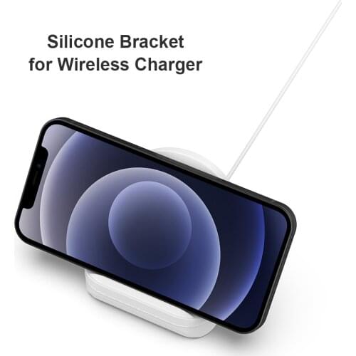 For MagSafe Wireless Charger Desktop Stand, Portable Charger Bracket Silicone Mobile Phone Holder For iPhone 12mini 12 Pro Max