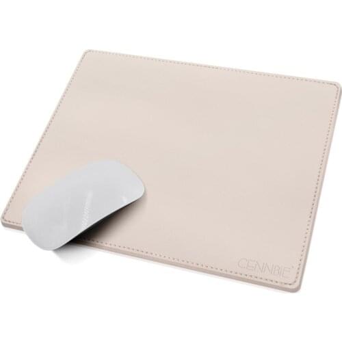 Synthetic Leather Non-slip Mouse Pad-Super Soft-Laptop Desk Mousepad Waterproof Mouse Mat For Office Home Gaming 26x21cm