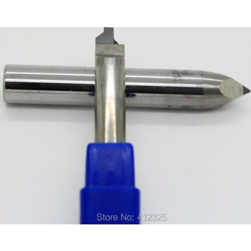 PCD Acrylic aluminium alloy Chamfering tool Diamond Engraving tool PKD milling Cutter for mobile phone lens brass plastics