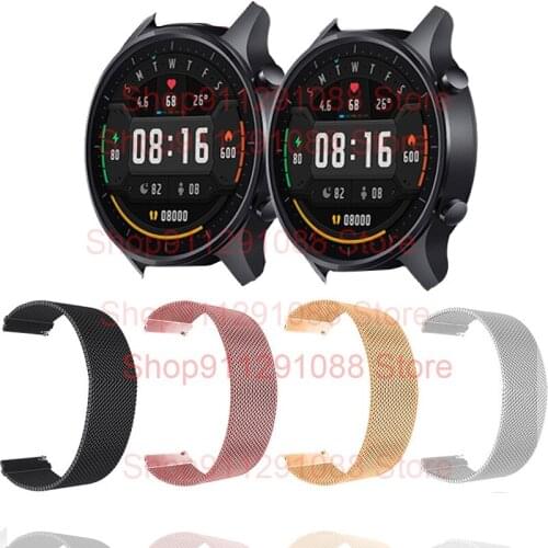 For Xiaomi Mi Watch Color Strap Magnetic Loop Bracelet Smart Watch Band Amazfit PACE GTR 2E 47MM Stratos 3 2 2S Wristband Correa