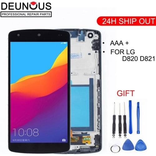 Original 4.95" IPS for LG Nexus 5 LCD Display Touch Screen Digitizer Assembly with Frame Nexus5 D820 D821 Screen Replacement