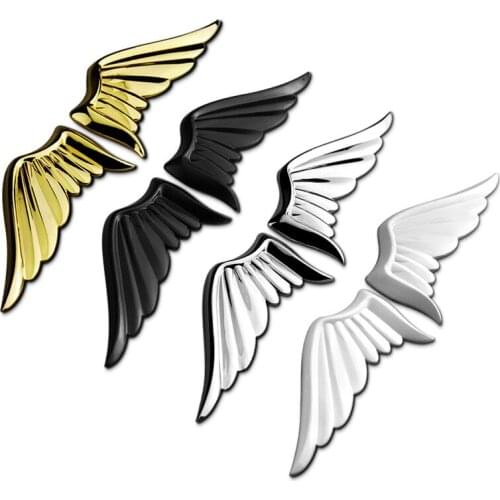 Universal 3D Angel Wings Car Auto Motorcycle Truck Body Emblem Badge Decal Stickers 4 Colors