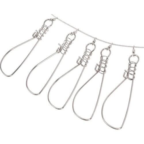 HOT!High Quality 1Pc Fishing Stringer Fishing Tackle For Accessories Fishing Lock Buckle Stainless Steel Live Fish Lock Belt