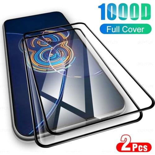 2Pcs Full Cover Tempered Glass For Asus Zenfone 8 Flip Glasses Protective Glas For Zenfone8 Zen Fone 8Flip 6.67" Protection Film