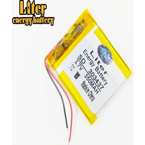 303437 3.7V 350mah Lithium Tablet polymer battery With Protection Board For MP3 MP4 GPS Digital Products Free S