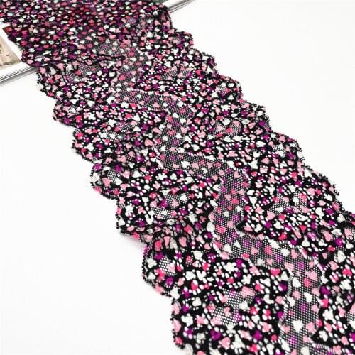 3y/lot 16.50cm Purple Stretch Elastic Lace Fabric DIY Crafts Sewing Supplies Decoration Accessories For Bikini Underware Trim