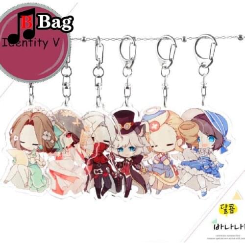 Identity V Anime Cosplay Acrylic Cartoon Key Chain Pendant Decorative Air force doctor Peripheral creative student bag Pendant