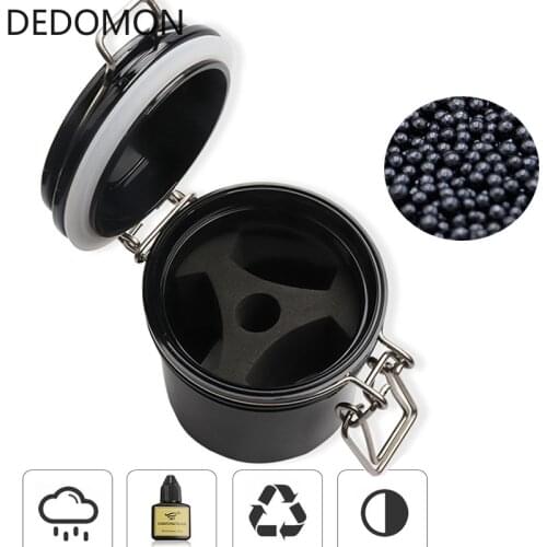 Eyelash Extension Glue Storage Tank Individual Adhesive Stand Container Eye Lash Activated Sealed Storage Jar Container