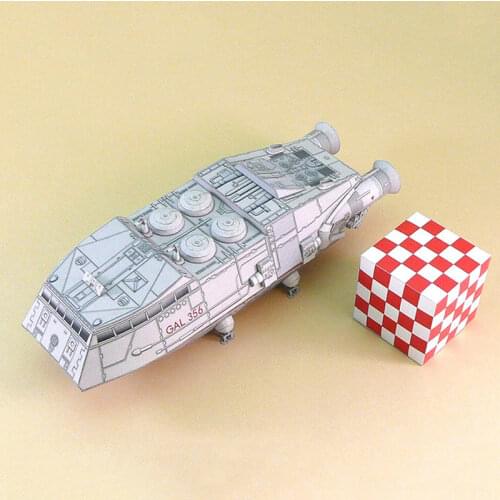 1:120 Scale Battlestar Galactica Colonial Shuttle DIY Handcraft Paper Model Kit