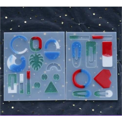 2020 New Transparent Silicone Mould Resin Decorative Craft DIY Various hairpins Mold epoxy resin molds for jewelry