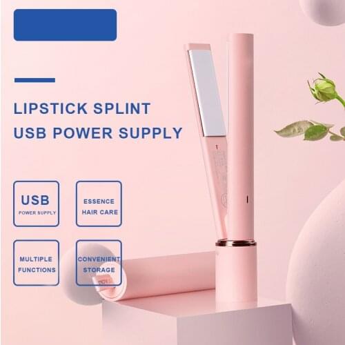 USB Mini Professional Hair Straightener Ceramic Hair Care Easy To Carry, Travel Special Two In One