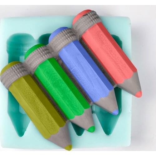 PRZY Pencil Mold Soap Molds Handmade Mould Silicone Colored pencils Molds Fondant Soap Clay Resin Candle Mould