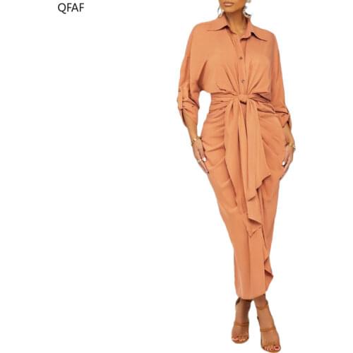 Женские рубашки с рюшами QFAF China At AliExpress