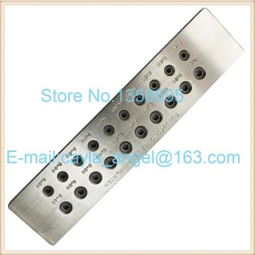 Hexagonal Shape Drawplates Metal Tungsten Carbide Wire Drawplate 20/30 Holes jewelry diy making Tools Fineness Dies Set