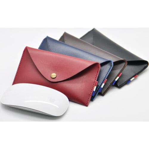 Arrival selling ultra-thin super slim sleeve pouch cover,microfiber leather laptop sleeve case for Apple Magic Mouse 2