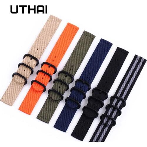 UTHAI P13 20mm Watch Strap Nylon 20mm Watch Strap 24mm Watch Accessories High Quality 22mm Watch Band Watchbands