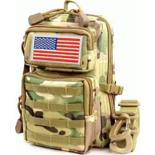 Waterproof Outdoor Tactical Molle Waist packs Hiking Travelling Sling Backpacks Waist bags Shoulder Hunting Bags